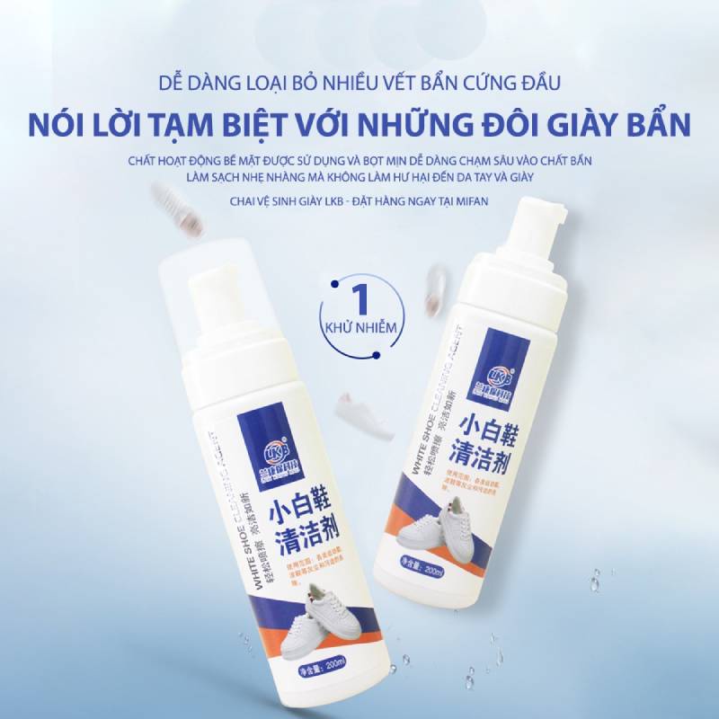 Chai Xịt Bọt Vệ Sinh Sạch Giày Sneaker Không Cần Giặt, Kèm Bàn Chải Và Khăn Lau GALA HOME
