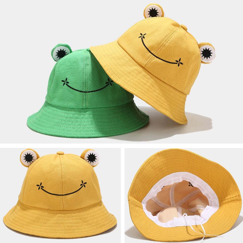 Nón Vành Rộng Chống Nắng Họa Tiết Hoạt Hình Dễ Thương Cho Bé