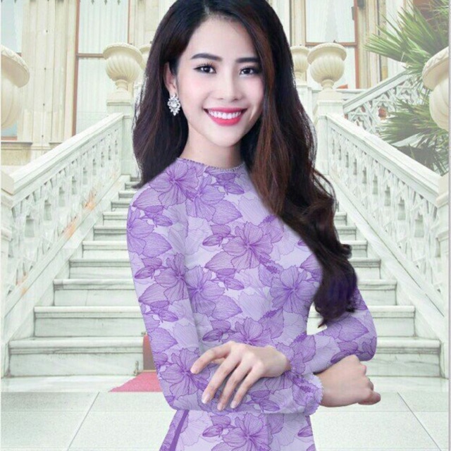Vải áo dài lụa nhật 250k/áo, 350k/bộ