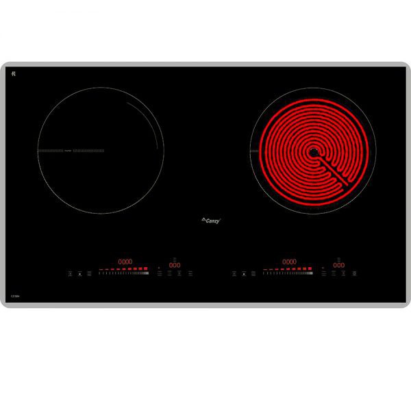 Bếp điện INVERTER từ + hồng ngoại CANZY CZ-08H, mặt kính Vitro Ceramic siêu bền, bảo hành 3 năm.