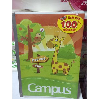 Combo 10 quyển vở ôly Campus 48 trang  và 24 nhãn vở, giấy kiểm tra Campus Cấp 1