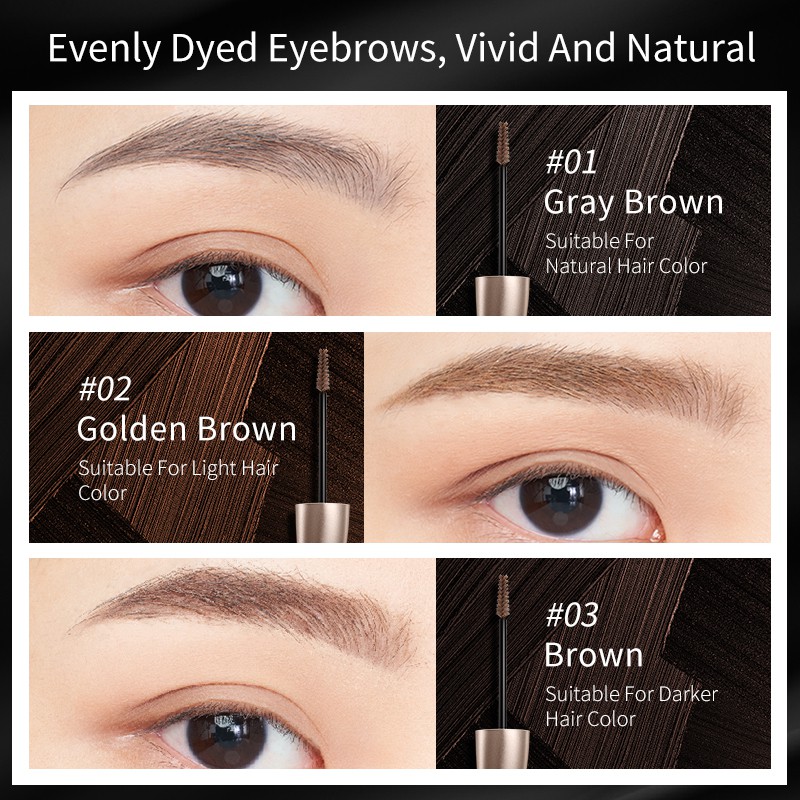Gel Chuốt Lông Mày Colorkey Công Thức Tạo Màng Nhanh Khô Kháng Nước Trang Điểm Mắt Tự Nhiên 3.5ml