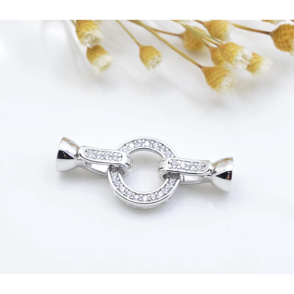 1 Khóa Cài Mạ Vàng 14K Dùng Làm Vòng Tay / Vòng cổ DIY