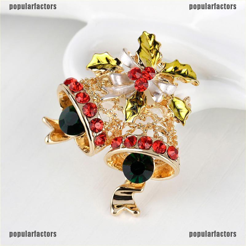 Ghim Cài Áo Hình Chuông Đính Pha Lê Xinh Xắn