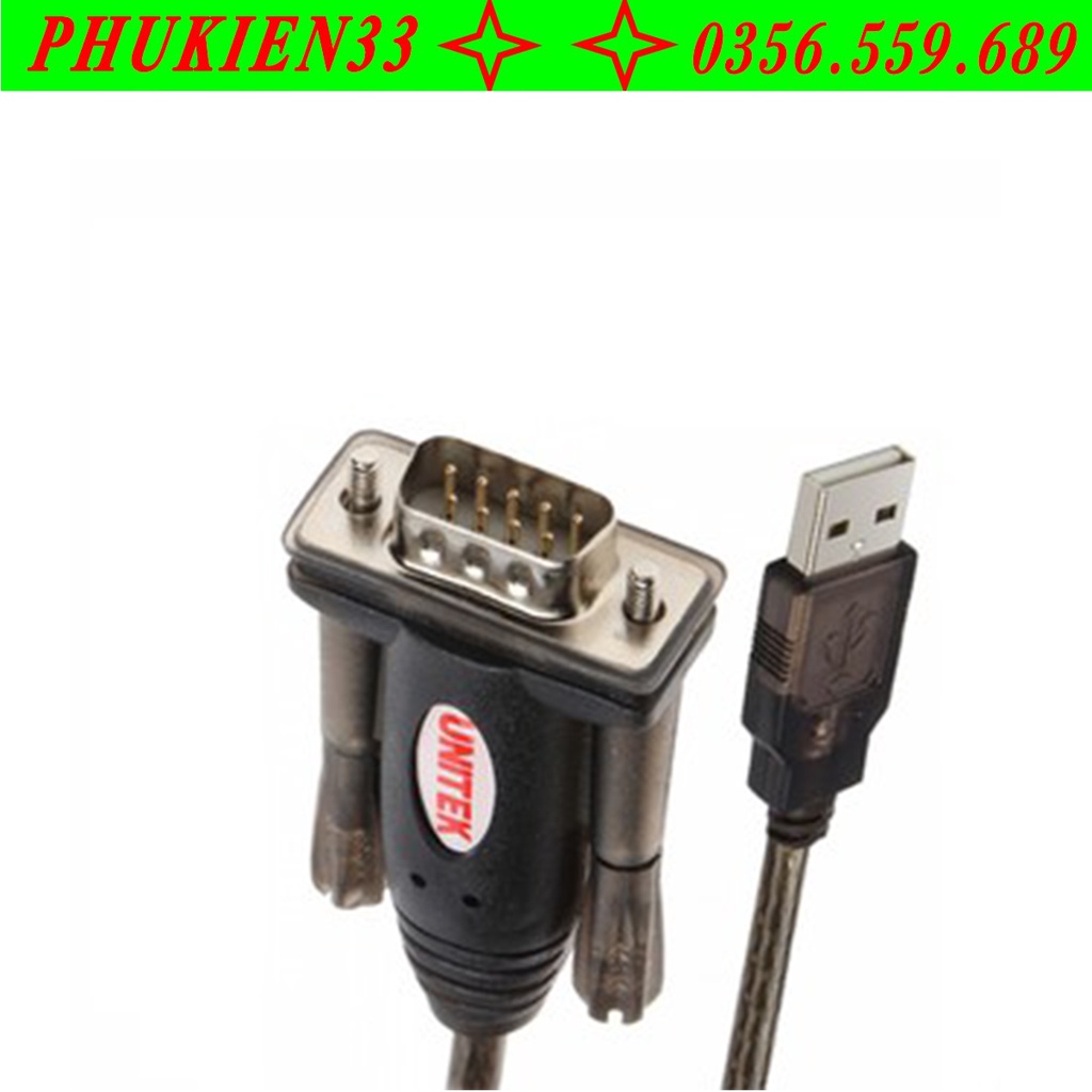 Cáp USB sang Com RS232 1.5m Unitek Y105- Hãng phân phối - LKCAP144
