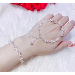 Lắc tay bạc pha lê
