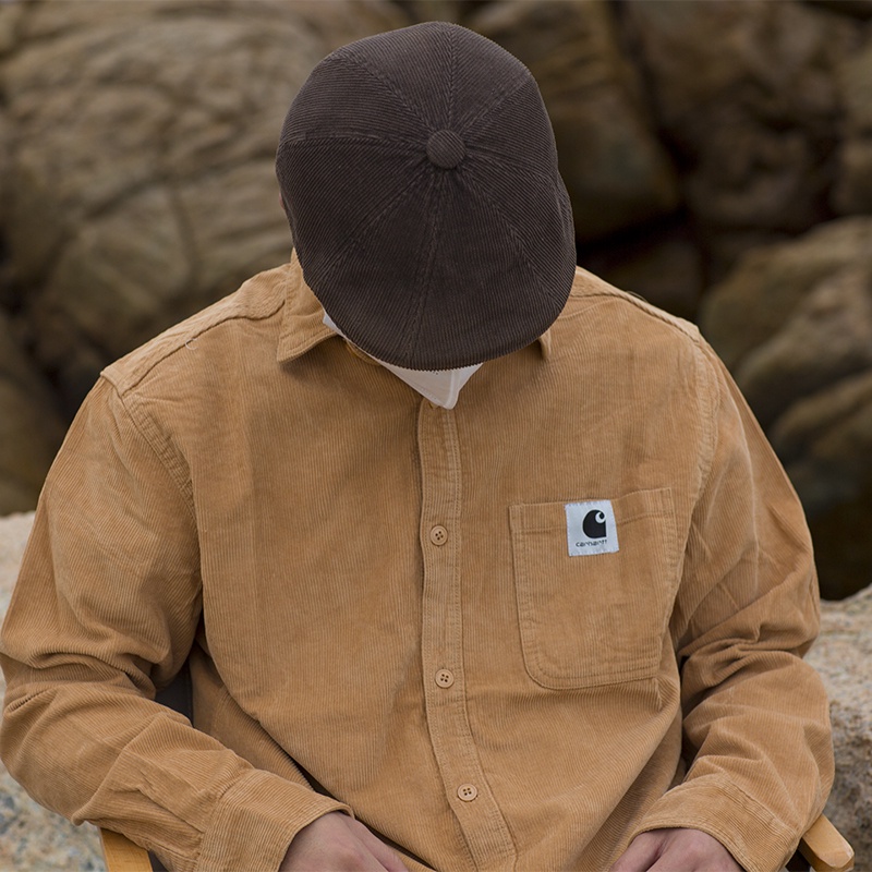 XBBF carhartt Carhart corduroy spring and autumn cotton shirt loose fashion retro casual couple men's and women's top 2021