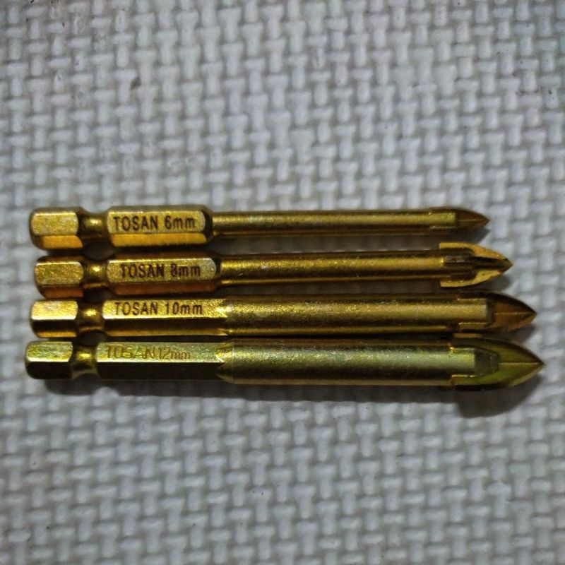 Mũi khoan đa năng cao cấp Shanker XỊN RẺ, khoan 4 chấu, 4 cạnh khoan tường khoan kính, khoan gạch khoan sắt khoan thép