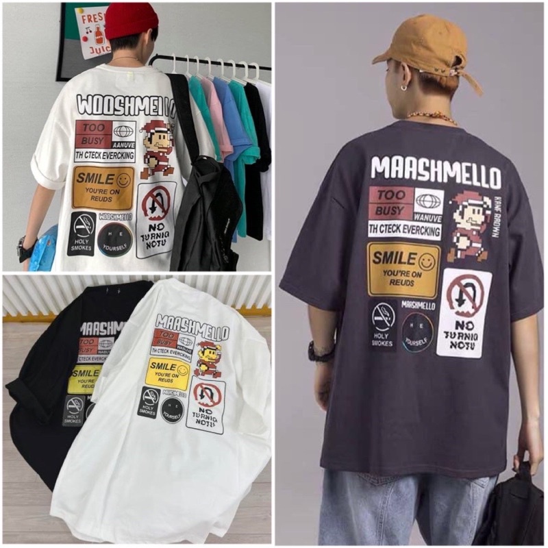 Áo Thun Tay Lỡ Nam Nữ Rubystore Phông Form Rộng Dáng Unisex - Ulzzang Mặc Cặp, Nhóm Lớp In Hình Đôi Giầy Hot | BigBuy360 - bigbuy360.vn