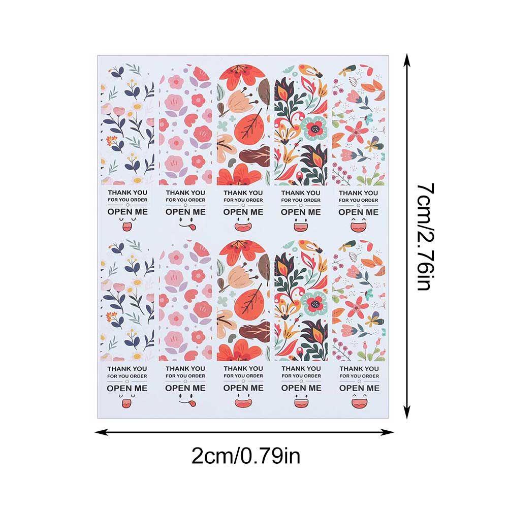 100 Sticker Dán Hình Chữ Thank You 2 * 7cm