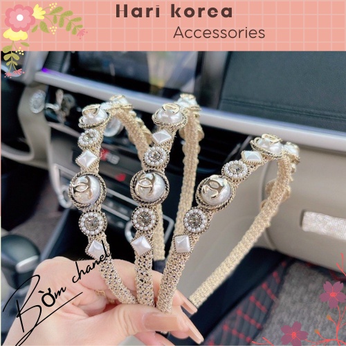 Bờm ngọc pha lê, băng đô đính đá bản cao cấp - Hari Korea Accessories