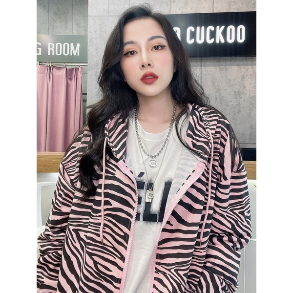 Áo Khoác Khóa Kéo Phong Cách Zebra - Mã Số: Hd070