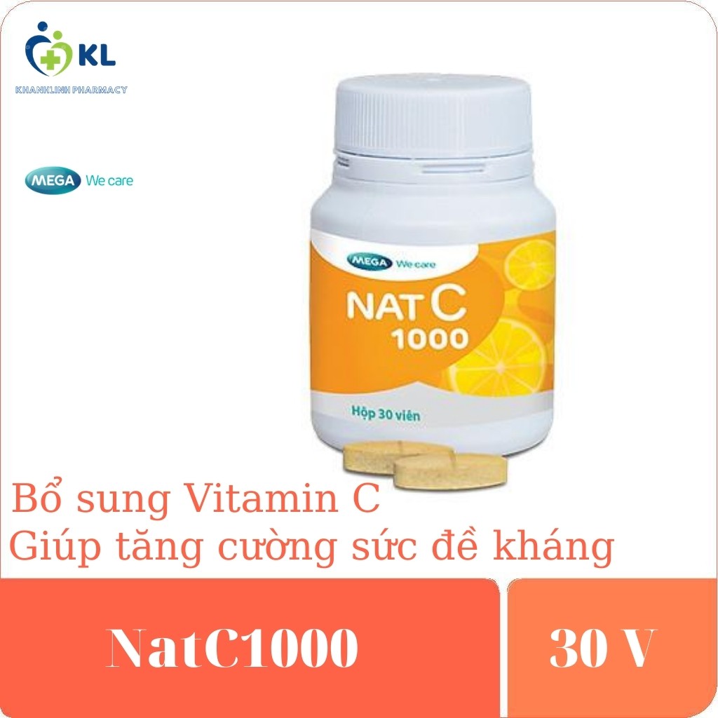 Nat C1000- Bổ sung Vitamin C giúp tăng cường sức đề kháng