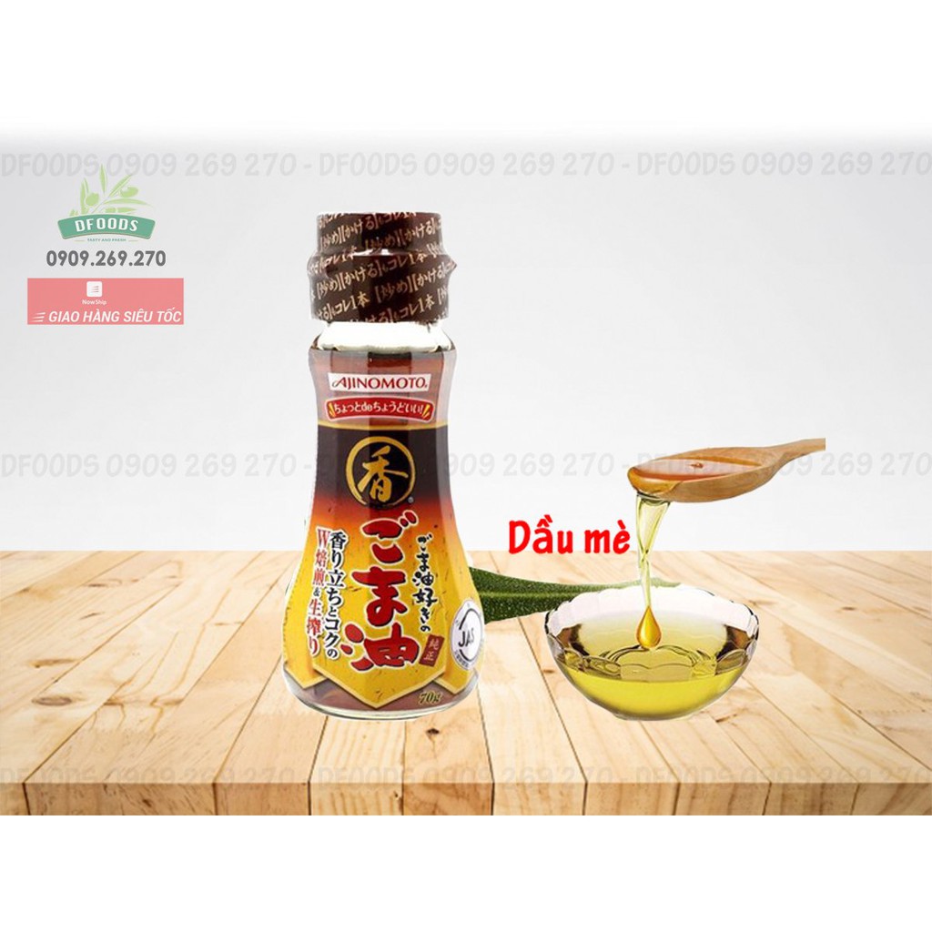 Dầu Mè Nguyên chất Nhật 70g Ajinomoto