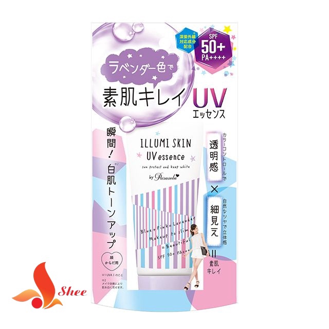 Kem chống nắng nâng tone illumi skin UV essence SPf 50+ PA+++ Nhật bản