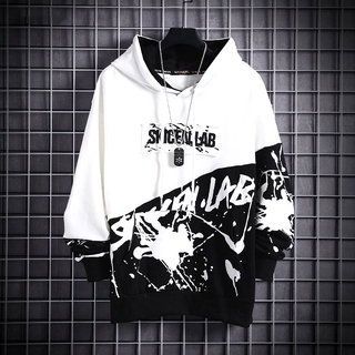 Áo Hoodie Hip Hop Có In Chữ Phong Cách Hàn Quốc 3 Màu Lựa Chọn Cho Nam