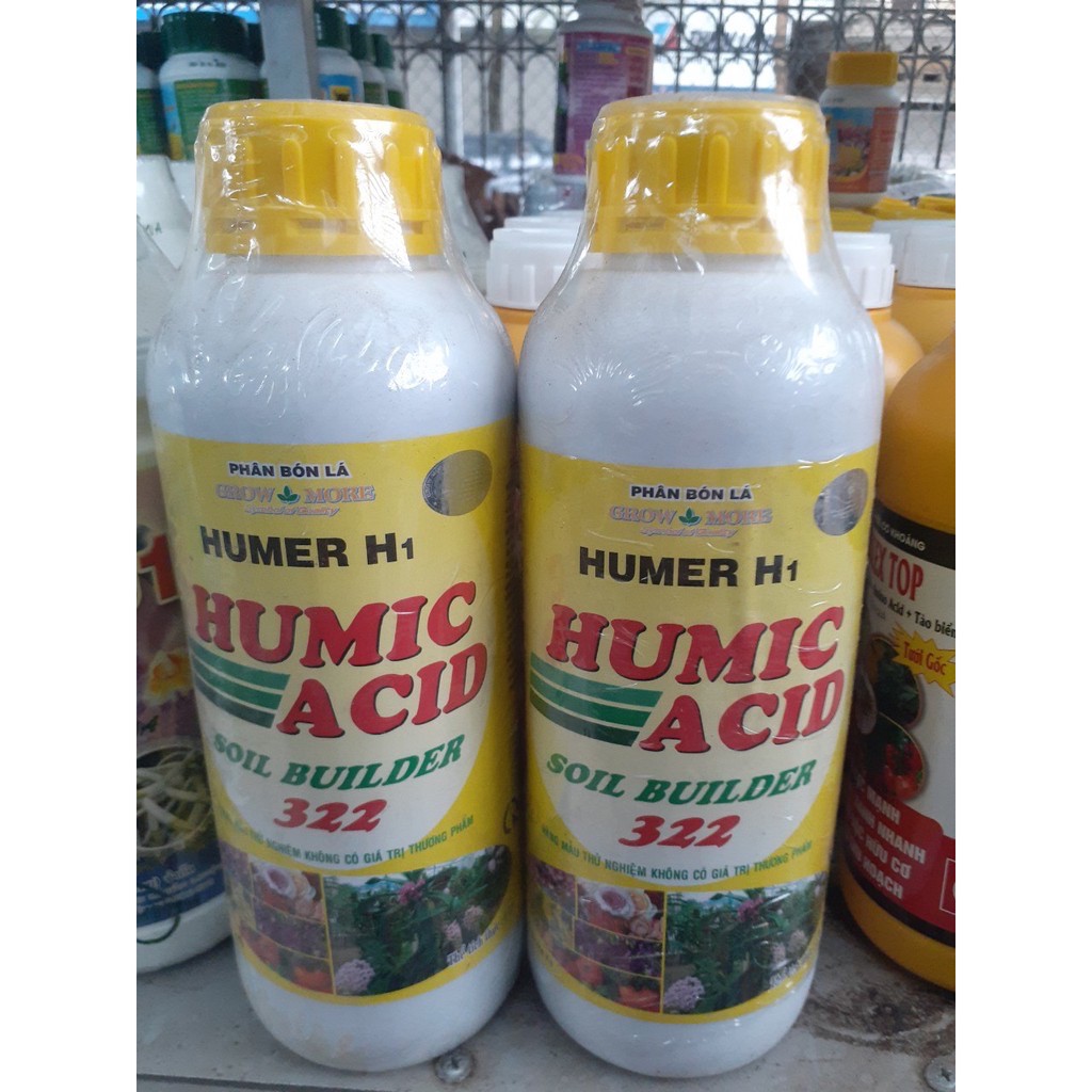 PHÂN BÓN HỮU CƠ AXIT HUMIC 322 CHAI 1000ML