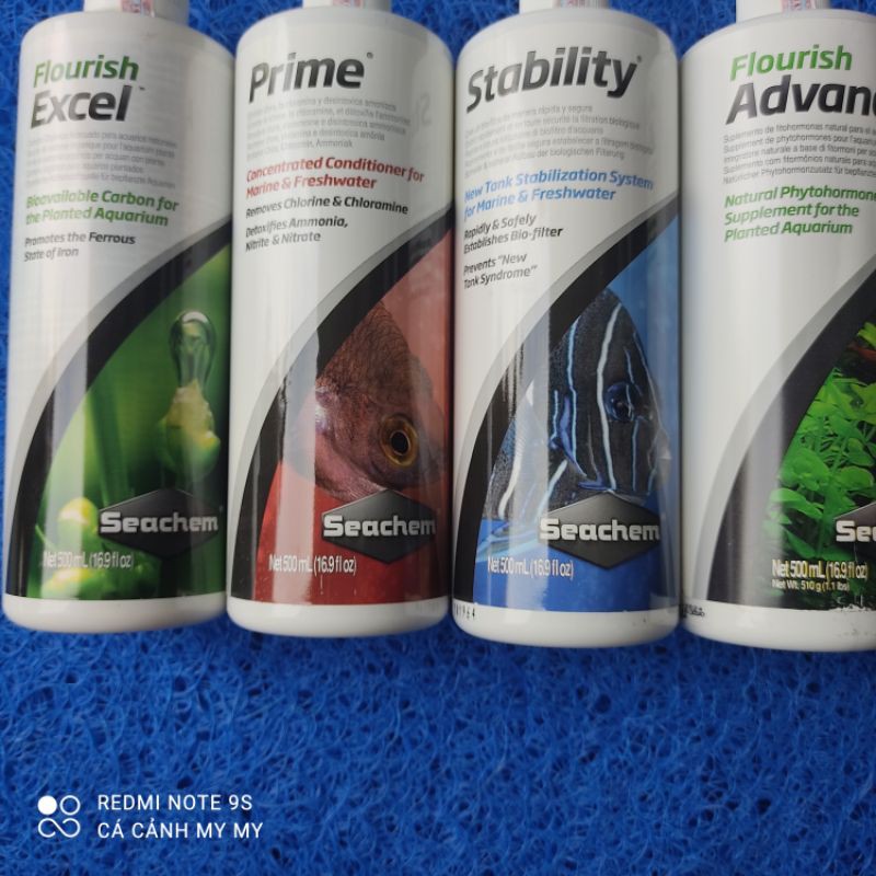 Vi sinh Stability | Xử lý nươc Prime | Flourish Advance | Flourish Excel của Seachem 500ml và 250ml
