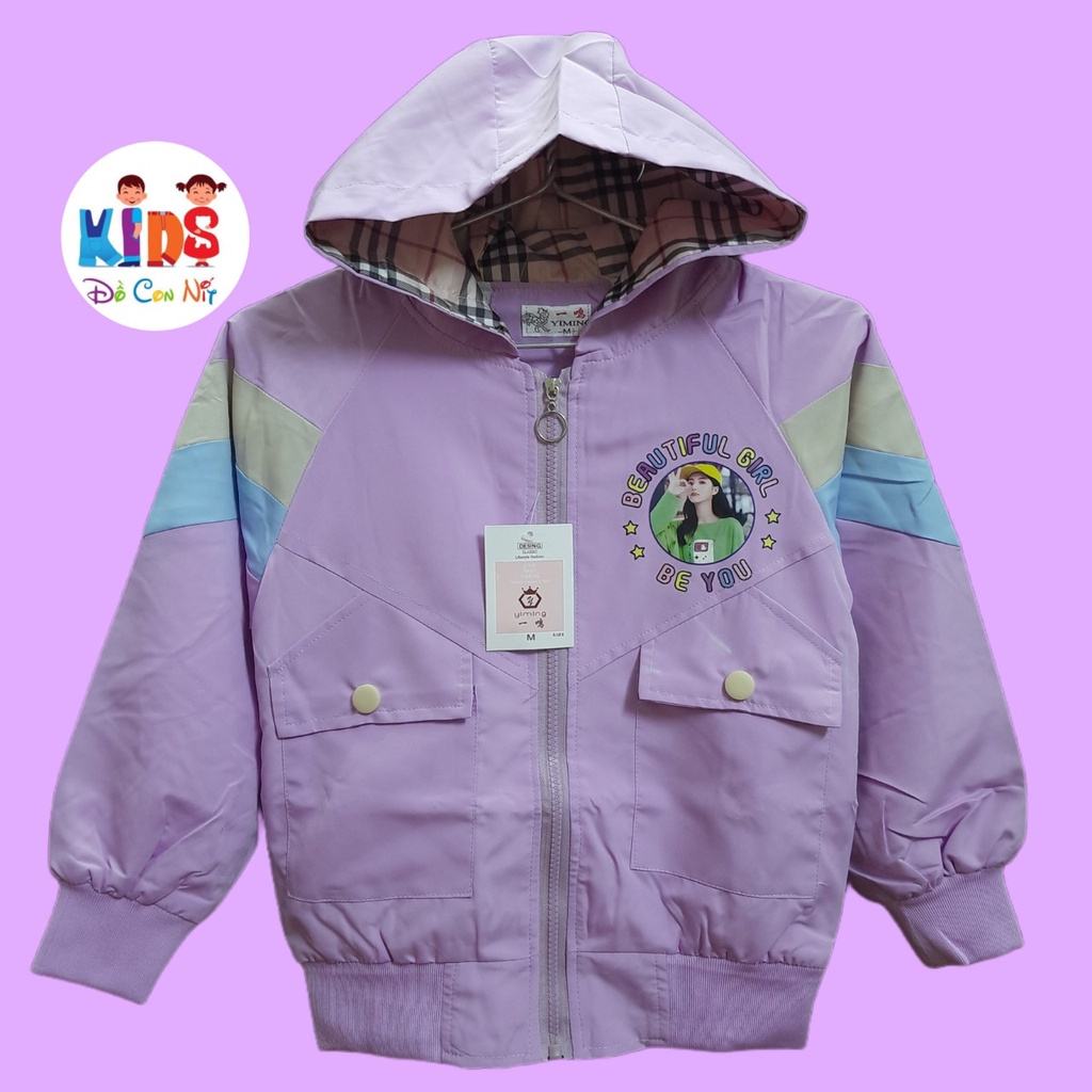Áo khoát dù phong cách Hàn quốc cho bé gái - Áo khoát trẻ em