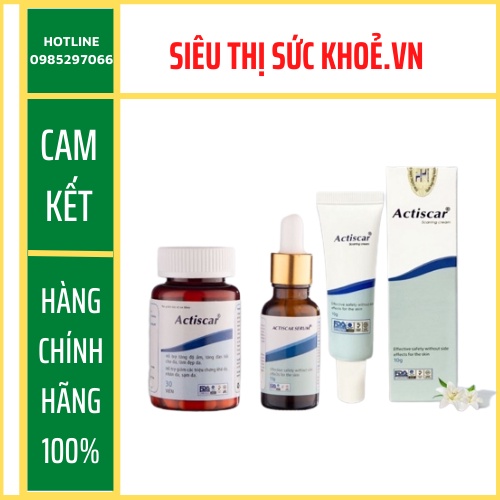 Actiscar Xóa Sẹo Thâm Lồi, Lõm, Bỏng Bô, Thủy Đậu