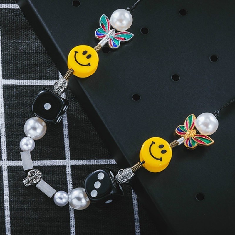 VÒNG CỔ ASAP ROCKY , VÒNG MẶT CƯỜI RHYMASTIC ĐEO TRONG CHƯRAP VIET HOTOR Bạc Sọ Bướm Mặt Cười Hip Hop Vòng Cổ ROCKY