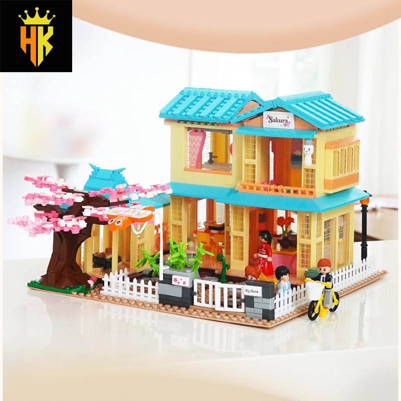 Đồ Chơi Lắp Ráp Kiểu LEGO Friends Ngôi Nhà Nhật Bản Mùa Hoa Anh Đào Spring Season B1017 Với 1029 Chi Tiết,Lego Bé Gái