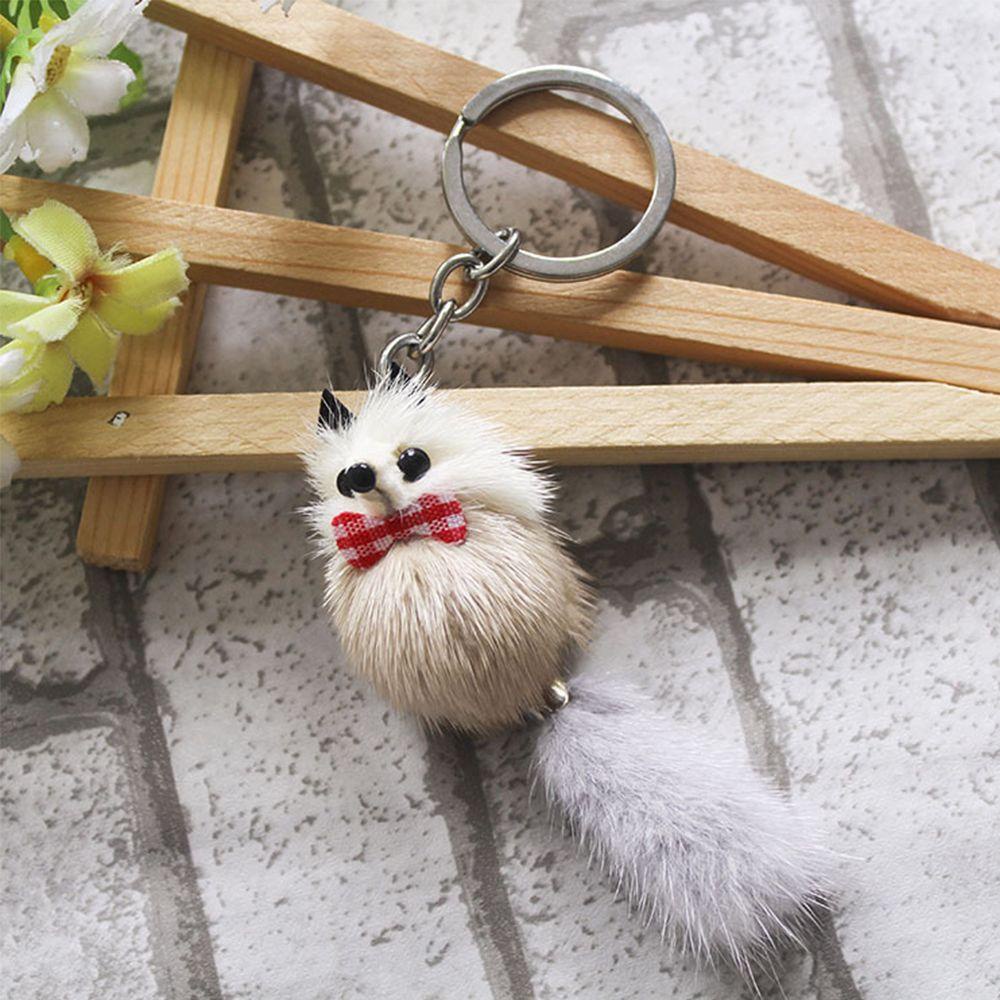 MXGOODS Móc Khóa Banh Lông Xinh Xắn