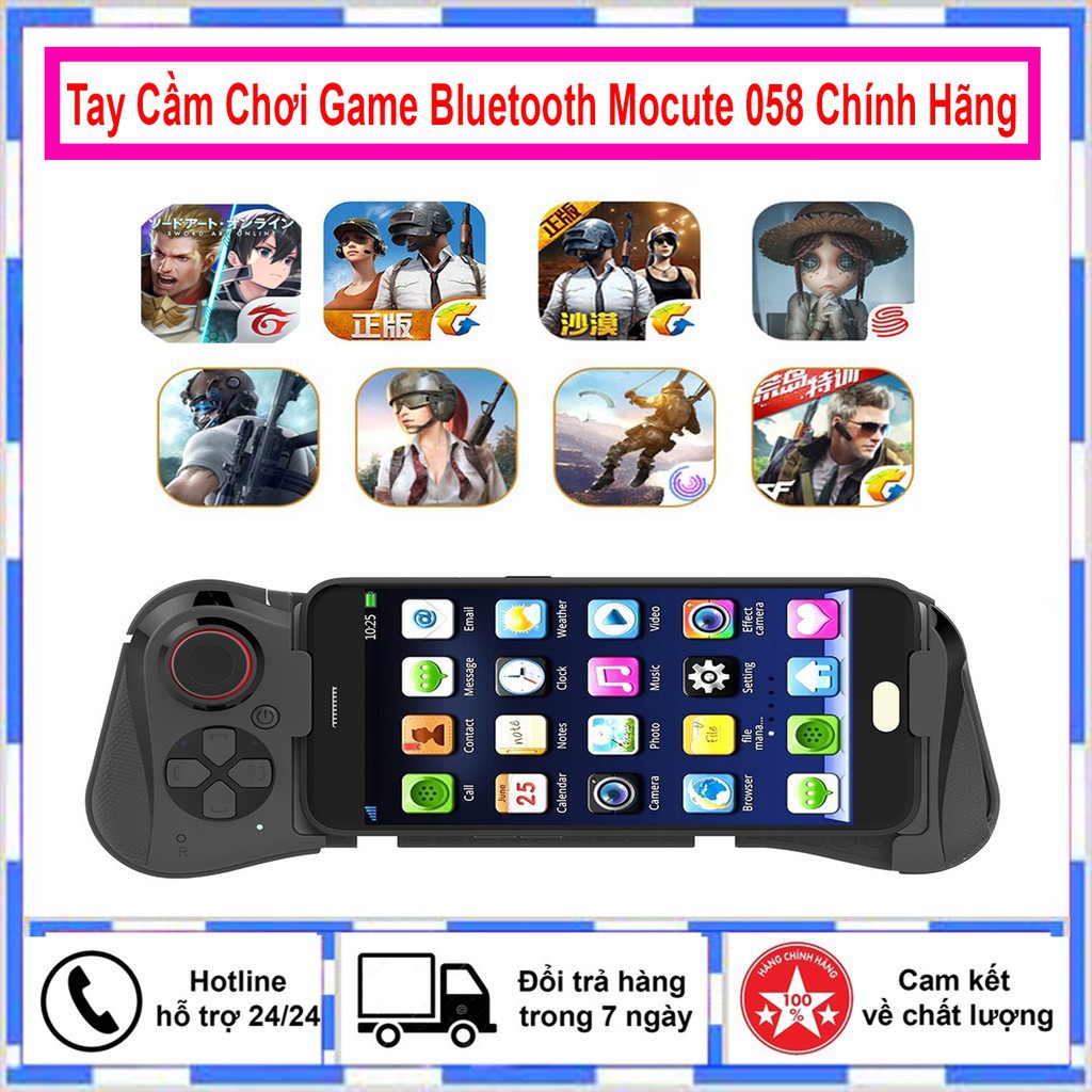 TAY CẦM KHÔNG DÂY CHƠI GAME TRÊN ĐIỆN THOẠI - MOBILE BLUETOOTH MOCUTE 058