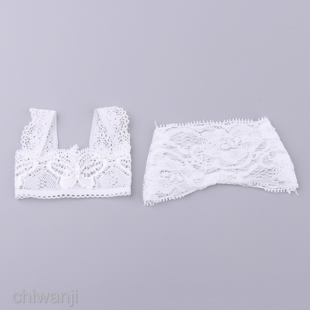 Bộ đồ lót ren màu trắng cho búp bê BJD XinYi tỉ lệ 1/4
