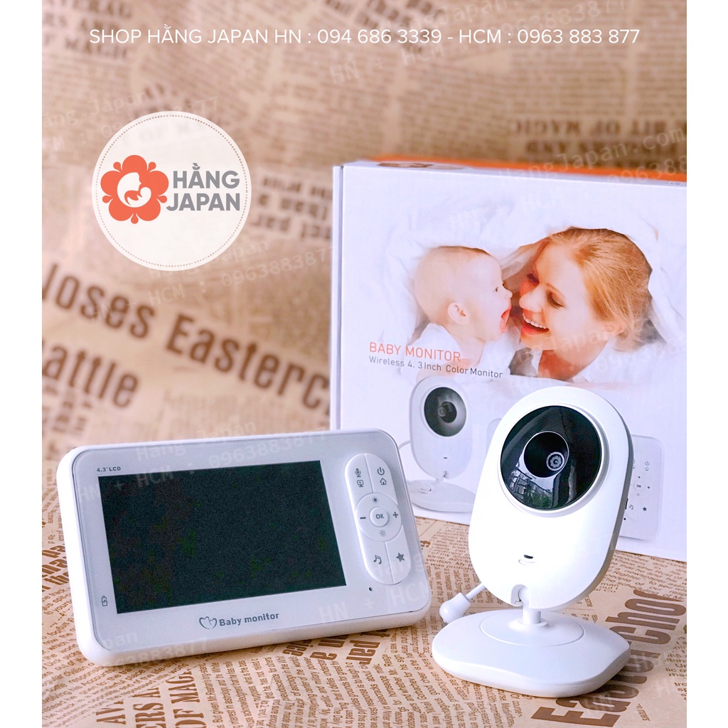 Máy báo khóc, theo dõi bé Baby Monitor Pro 2021 Corky baby MBK801/MBK601/MBK03