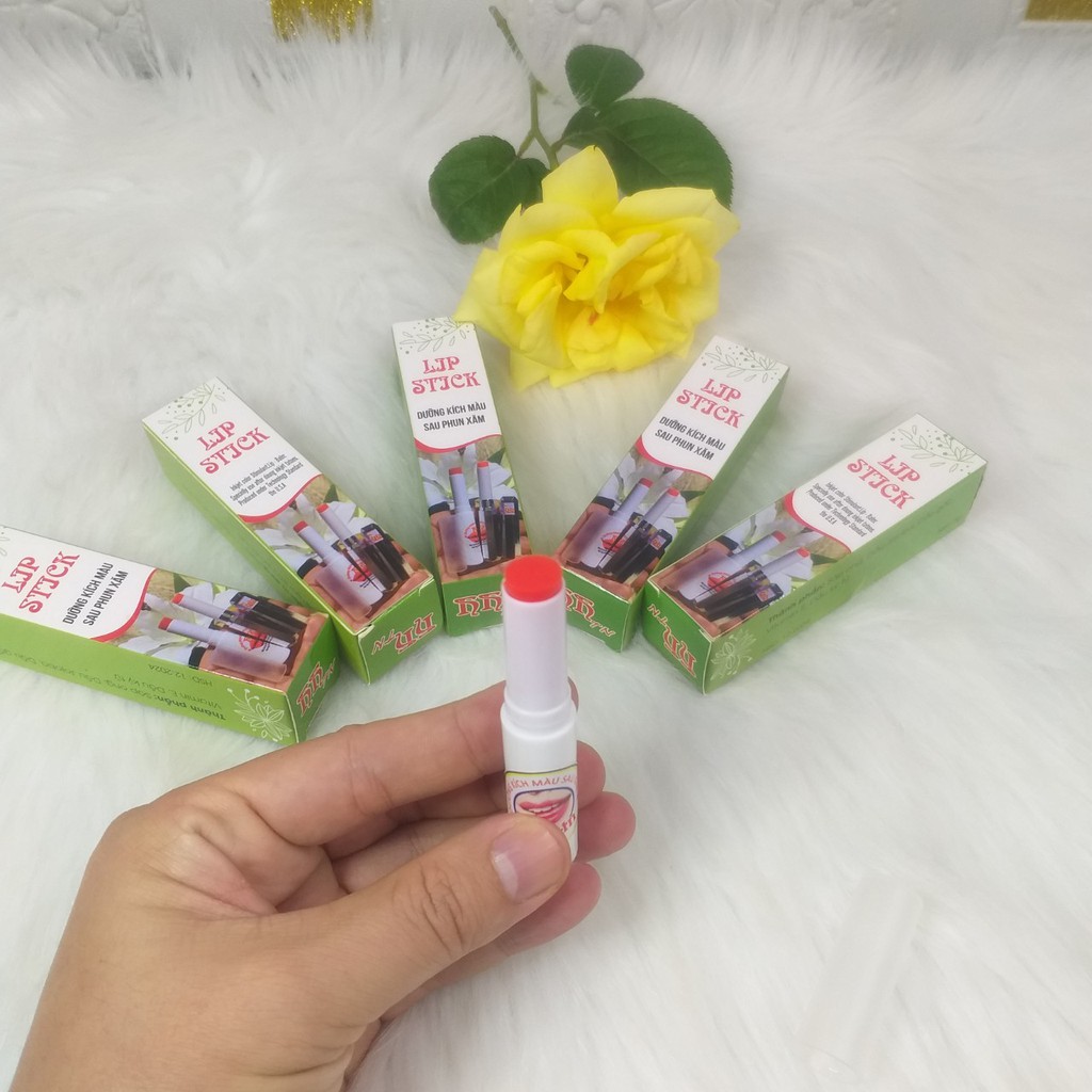 Son dưỡng môi sau xăm LIPSTICK,dưỡng kích màu môi sau xăm dạng thỏi 5g