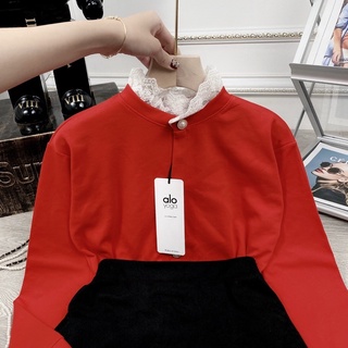 Set len đỏ phối ren nữ