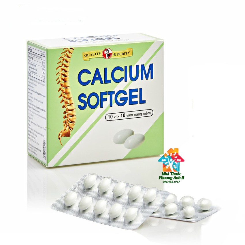 Viên uống Calcium Softgel Hộp 10 vỉ