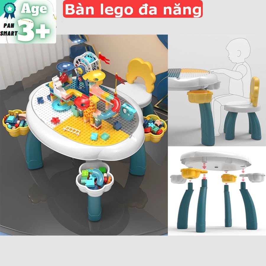 [ SIZE LỚN ] Bàn lego lắp ráp đa năng CAO CẤP - PSM601