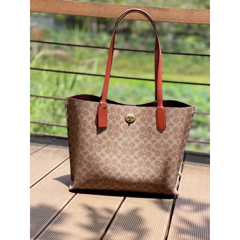 🎀  SẴN - TÚI TOTE COACH DA CANVAS C0693