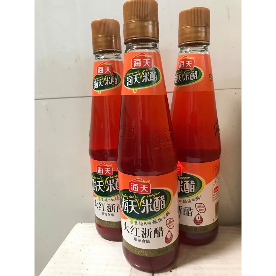 Giấm Đỏ Hải Thiên 450ml/ Haday Rice Vinegar - NK HongKong