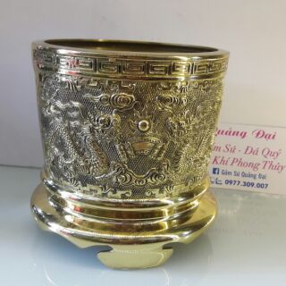 bát hương đồng vàng đường kính 20cm