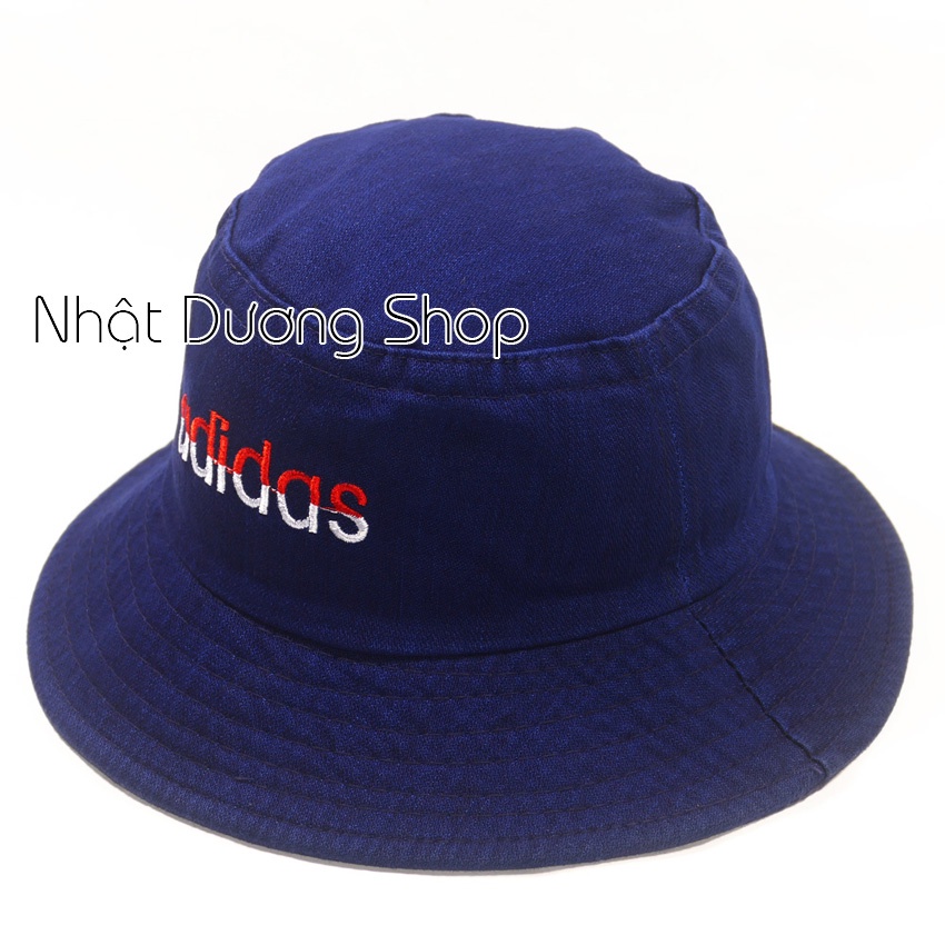 Nón thời trang, mũ BUCKET chữ -vải JEAN cao cấp thời trang cực đẹp (Ảnh thật)