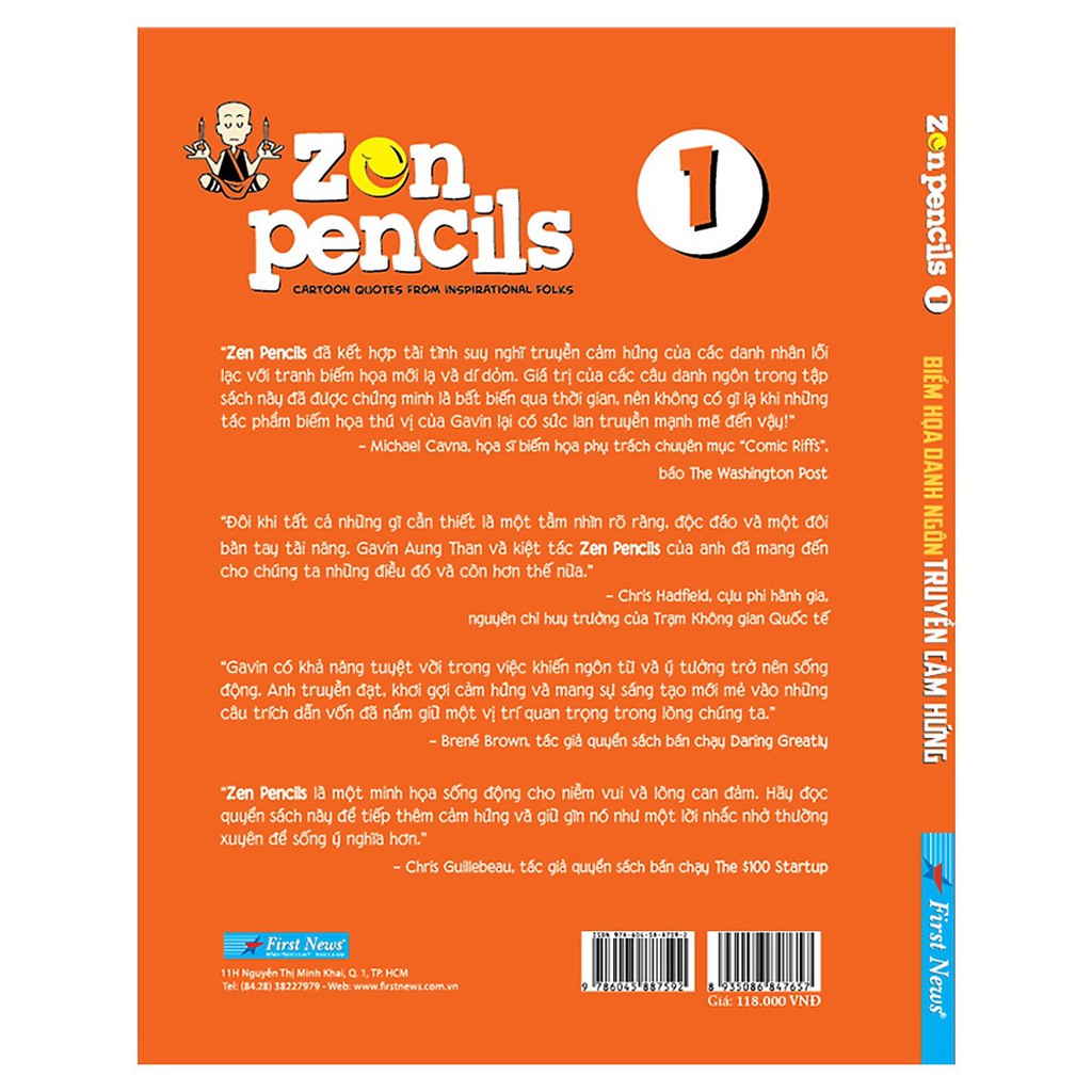 Sách Zen Pencils Tập 1 Biếm Họa Danh Ngôn Truyền Cảm Hứng First News  - FIN