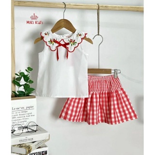 Bộ đồ kiểu chân váy chữ A cho bé gái size 18kg đến 35kg cao cấp