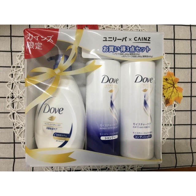 SET 3 DẦU GỘI+ XẢ+ SỮA TẮM DOVE NHẬT BẢN