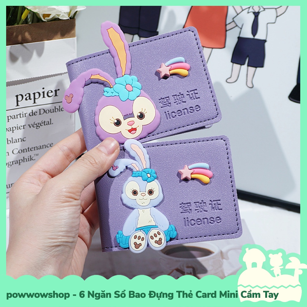 [Sẵn VN - Hỏa Tốc] 6 Ngăn Sổ Bao Thẻ Da PU Đựng Card, Amiibo Mini Cầm Tay Phong Cách Nhật Vật Hoạt Hình