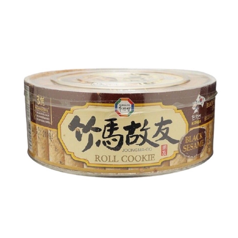 BÁNH CUỘN ROLL COOKIE JOONGMA-GO HỘP 365G VỊ DỪA/ MÈ ĐEN/ RONG BIỂN/ BÁNH QUẾ CUỘN HÀN QUỐC