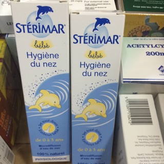 Xịt nước muối biển Sterimar baby 0-3 tuổi - pháp