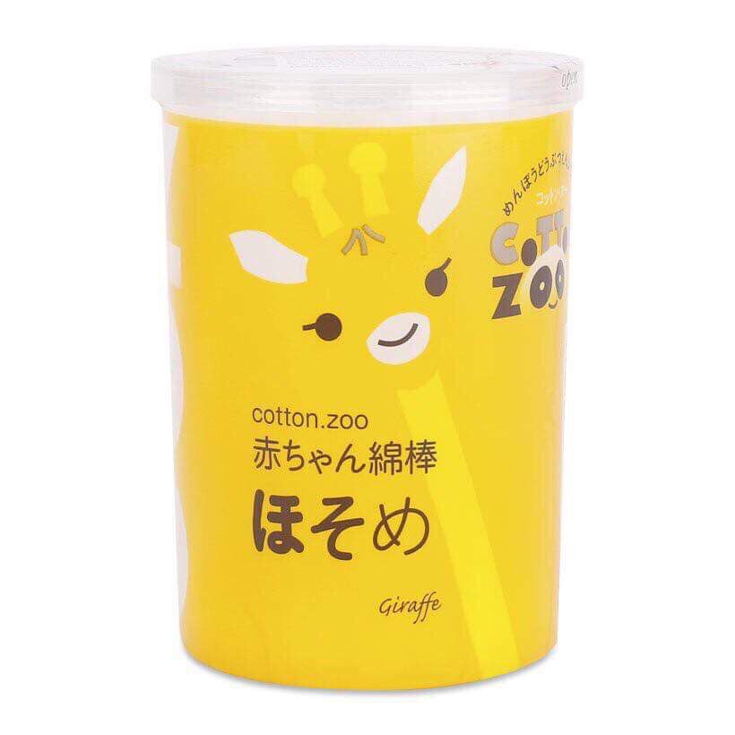 Tăm bông cotton Zoo xanh và vàng (sản phẩm dùng cho trẻ nhỏ và trẻ sơ sinh)