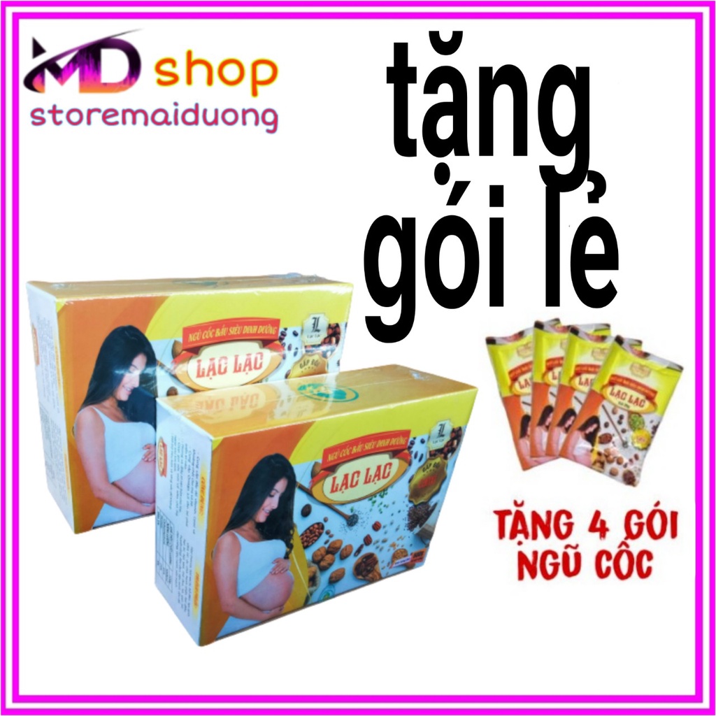 Ngũ cốc bâu lạc lạc  Ngũ cốc ba bầu siêu dinh dưỡng lạc lạc (hộp 700gr x 30 gói)