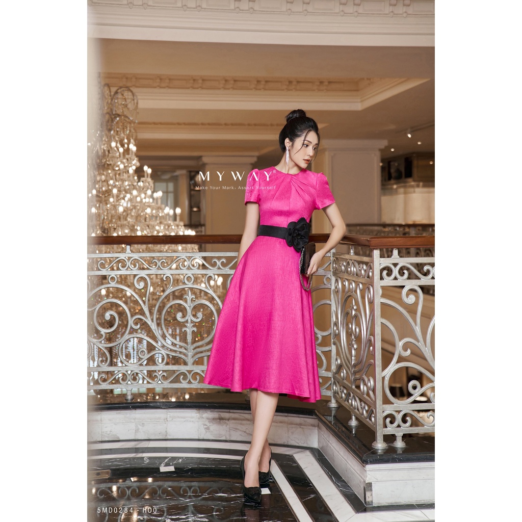 Đầm Nữ Dự Tiệc Công Sở MY WAY Dáng Xòe Sang Trọng 5MD0284