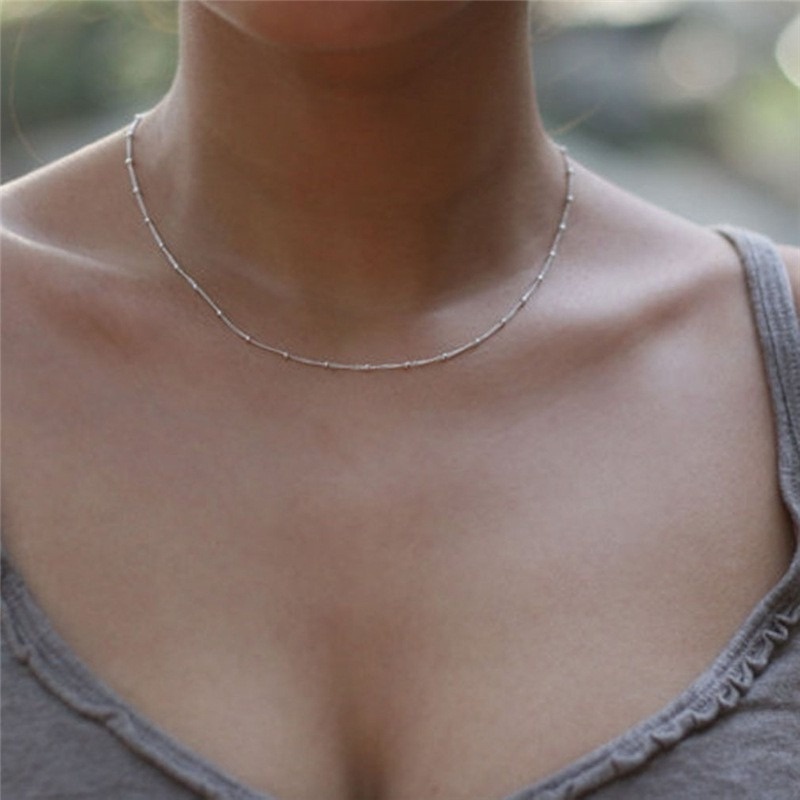 Dây Chuyền Mạ Đồng Thiết Kế Đơn Giản Độc Đáo Hợp Thời Trang