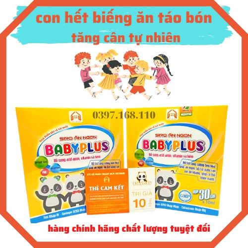 [GIẢM GIÁ 27 %] BABYLUS SIRO ĂN NGON GIÚP BÉ ĂN NGON HẾT BIẾNG ĂN HẾT TÁO BÓN HẤP THỤ TỐT TĂNG CÂN TĂNG SỨC ĐỀ KHÁNG