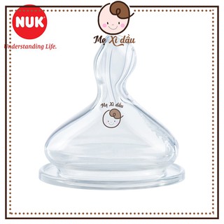 Shop mẹ xì dầu Núm ti silicon thay thế bình sữa NUK Preimum Choice+